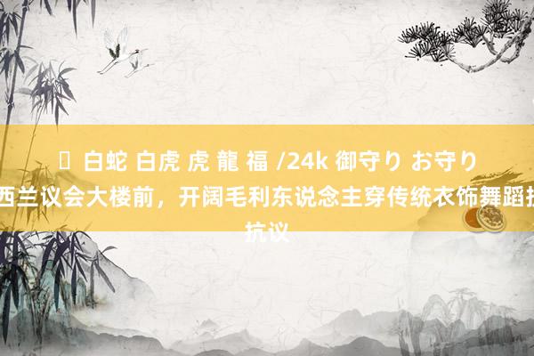 ✨白蛇 白虎 虎 龍 福 /24k 御守り お守り 新西兰议会大楼前，开阔毛利东说念主穿传统衣饰舞蹈抗议