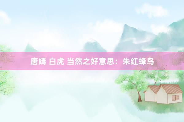 唐嫣 白虎 当然之好意思：朱红蜂鸟