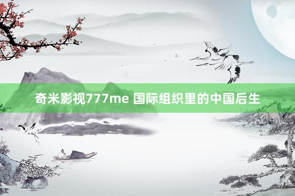 奇米影视777me 国际组织里的中国后生