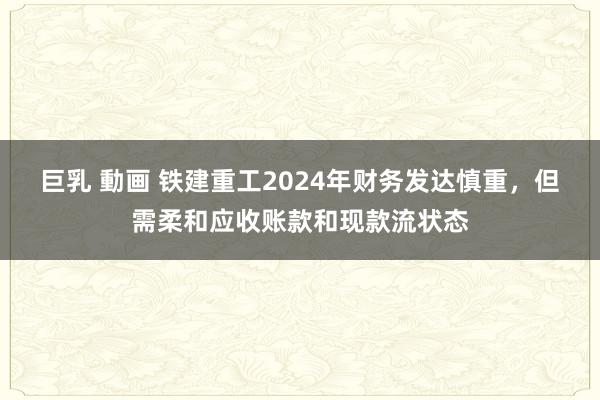 巨乳 動画 铁建重工2024年财务发达慎重，但需柔和应收账款和现款流状态