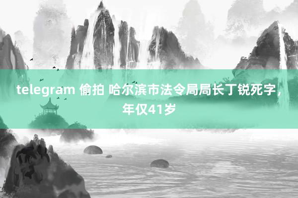 telegram 偷拍 哈尔滨市法令局局长丁锐死字，年仅41岁